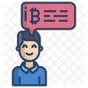 Bitcoin Chat Bitcoin Cryptocurrency Icon