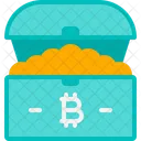 Bitcoin Chest Chest Treasure Icon