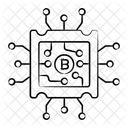 Bitcoin Chip  Icon