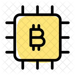 Bitcoin Chip  Icon