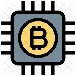 Bitcoin Chip  Icon