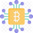 Bitcoin Chip Chip Bitcoin Icon