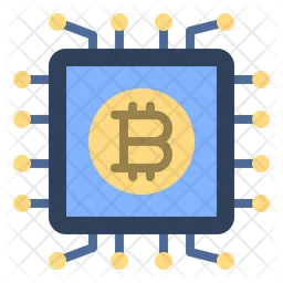 Bitcoin Chip  Icon