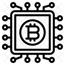 Bitcoin Chip  Icon