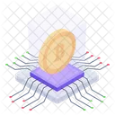Bitcoin Chip  Icon