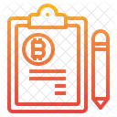 Bitcoin Clipboard  Icon
