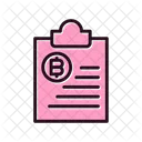 Bitcoin Clipboard Bitcoin Clipboard Icon