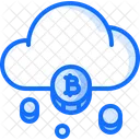 Cloud Mining Bitcoin Icon