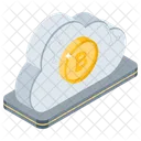 Bitcoin Cloud Crypto Cloud Cloud Money Icon