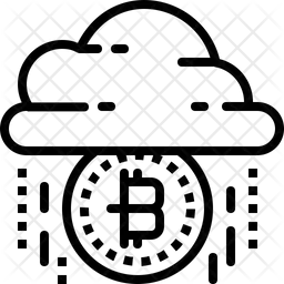 Nuage de bitcoins  Icône