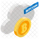 Bitcoin Cloud Cloud Technology Cloud Computing Icon