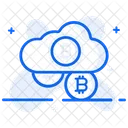 Bitcoin Cloud Cloud Cryptocurrency Cloud Technology Icon