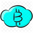 Bitcoin Cloud Cloud Computing Cloud Hosting Icon