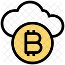 Bitcoin Cloud Bitcoin Cloud Computing Icon
