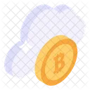 Bitcoin Cloud Cloud Technology Crypto Cloud Icon