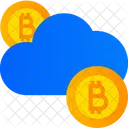 Bitcoin Cloud Bitcoin Network Cryptocurrency Icon
