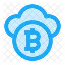 Bitcoin Cryptocurrency Cloud Icon