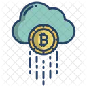 Bitcoin Cloud Bitcoin Network Cloud Icon