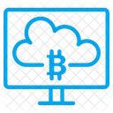 Bitcoin Cloud Business Cloud Icon