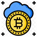 Bitcoin Cloud Cloud Network Icon