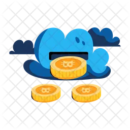 Bitcoin Cloud  Icon