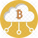 Bitcoin Cloud Computing  Icon