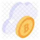 Bitcoin Cloud Cloud Technology Crypto Cloud Icon