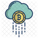 Bitcoin Cloud Bitcoin Network Cloud Icon