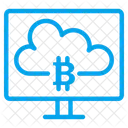 Bitcoin Cloud Business Cloud Icon