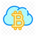 Bitcoin Cloud Storage Icon