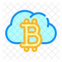 Bitcoin Cloud Storage  Icon