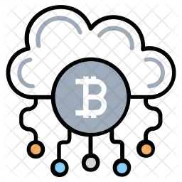 Bitcoin Cloud Technology  Icon