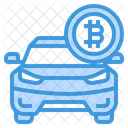 Coche bitcoin  Icono