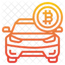 Coche bitcoin  Icono