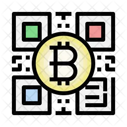 Código qr bitcoin  Icono