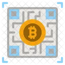 Código qr bitcoin  Icono