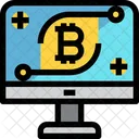 Bitcoin Computer Online Money Digital Money Icon