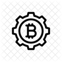 Configuration Bitcoin Blockchain Icône