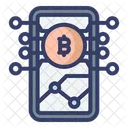 Online Crypto Connection Bitcoin Crypto Icon