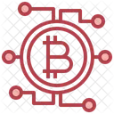 Bitcoin Connection Bitcoin Network Digital Currency Icon