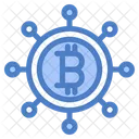 Bitcoin Connection Crypto Bitcoin Network Icon