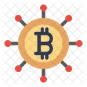 Bitcoin Connection Crypto Bitcoin Network Icon