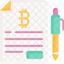 Bitcoin Contract Bitcoin Contract Icon