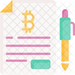 Bitcoin Contract  Icon