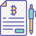 Bitcoin Contract  Icon
