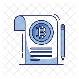 Bitcoin Contract  Icon