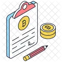 Bitcoin Contract  Icon