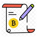 Bitcoin Contract  Icon