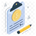 Bitcoin Contract  Icon