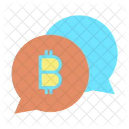 Bitcoin Conversation  Icon